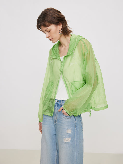 Veste légère en peau