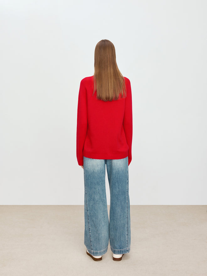 Sunshine Rainbow Little White Horse Sweater