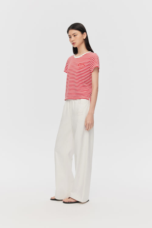 Red And White Striped T-Shirt