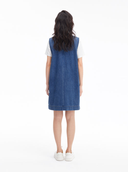 Fruit Diamond Denim Dress S Fruit Diamond Denim Dress S