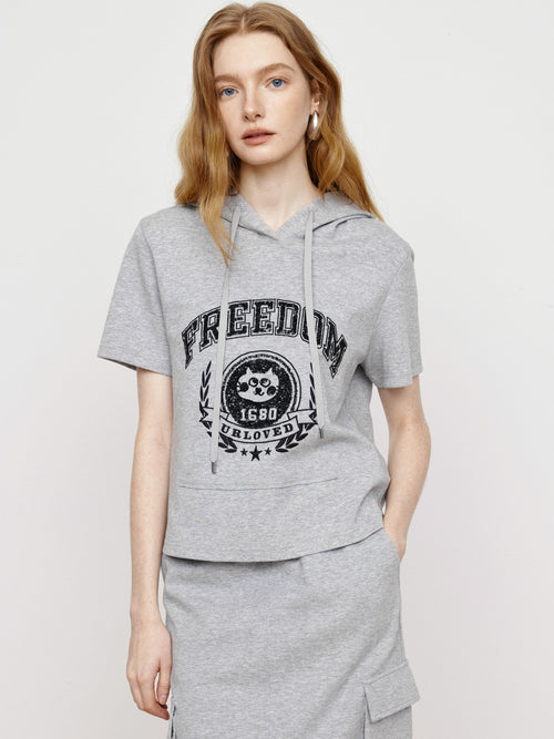 Sesame Gray Sequin Top