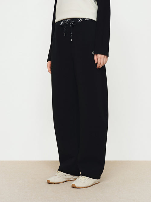 Plaid Patchwork Style Pants