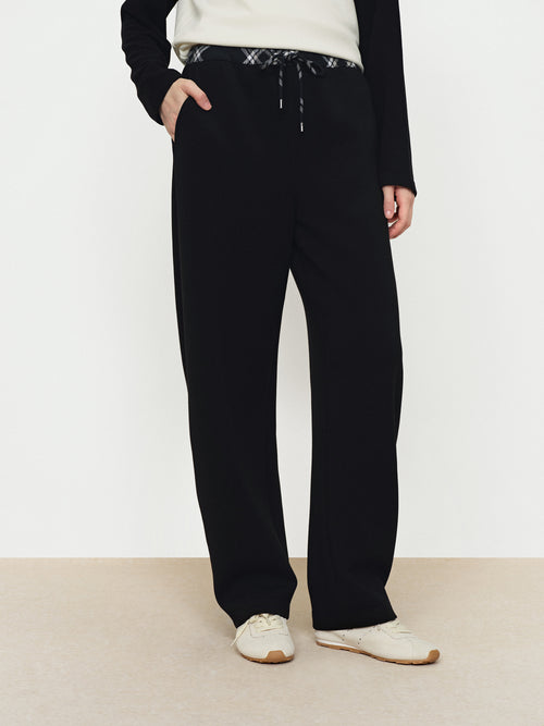 Plaid Patchwork Style Pants