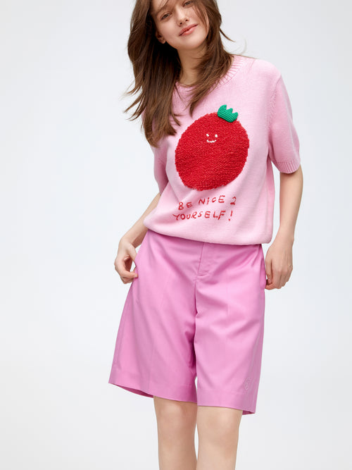 Chemise en coton tomate