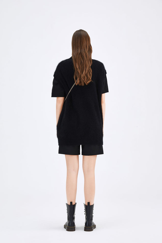 Black Vintage Suit Shorts - Urlazh New York