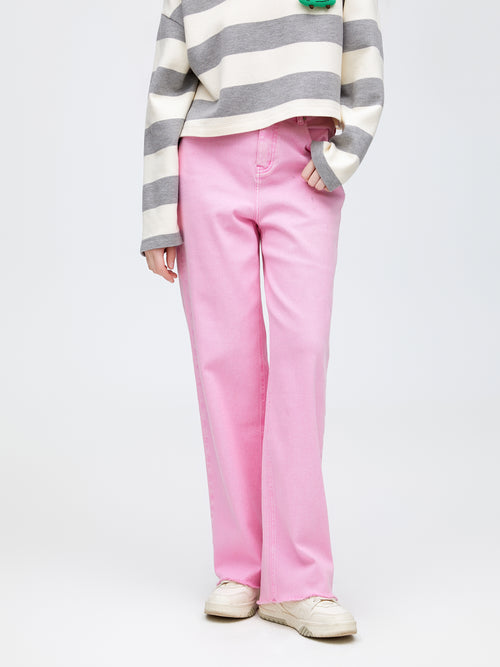 Candy Pink Coloured Jeans