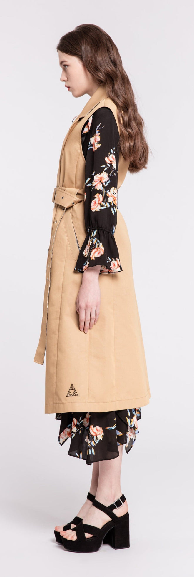 Beige Vest Trench Coat - Urlazh New York