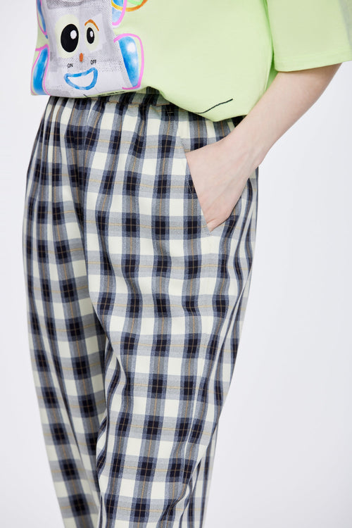 Checkered Tapered Chef Pants - Urlazh New York