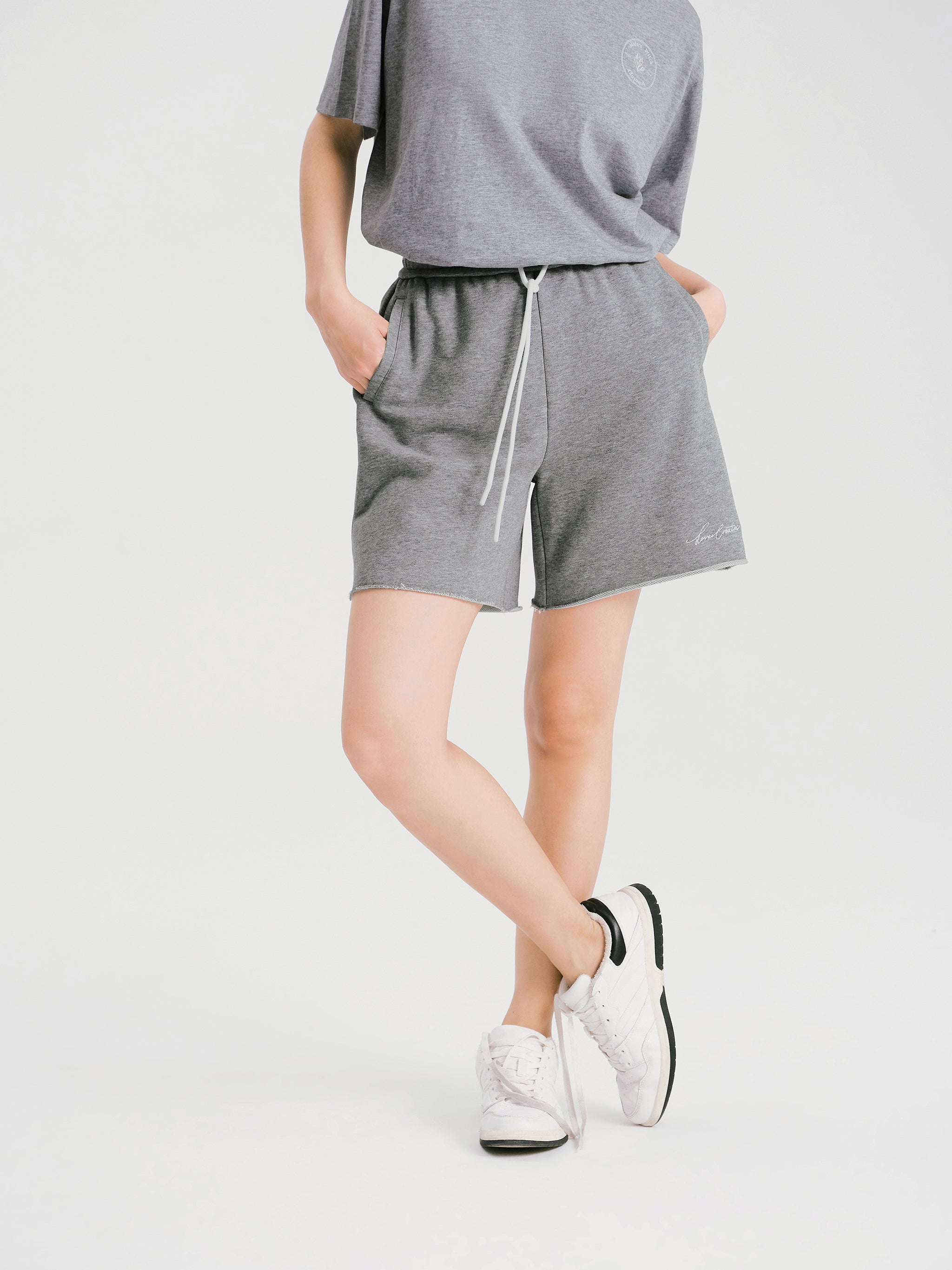 Rolled discount sweat shorts