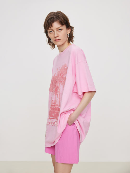 Vintage Pink Vacation Tee
