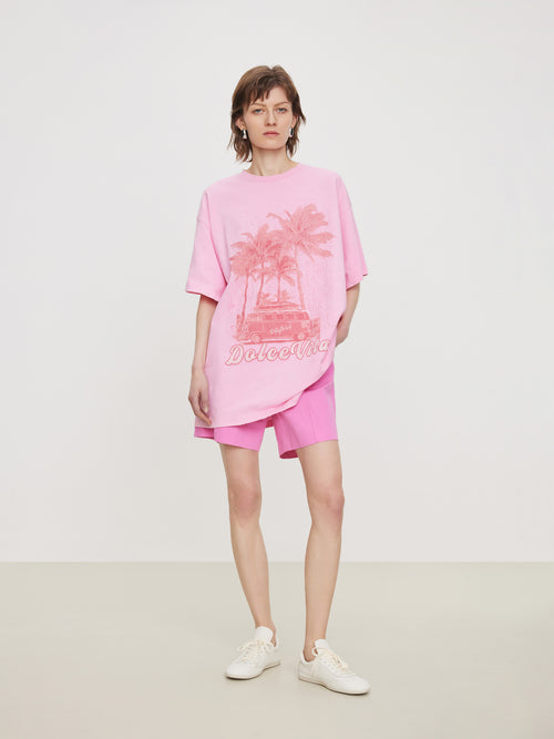 Vintage Pink Vacation Tee