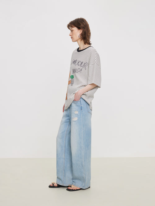 Fun Cat Stripe Tee