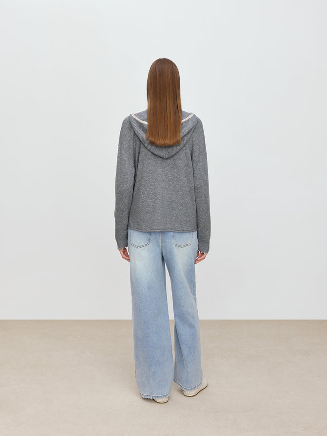 Decorative Hooded Sweater