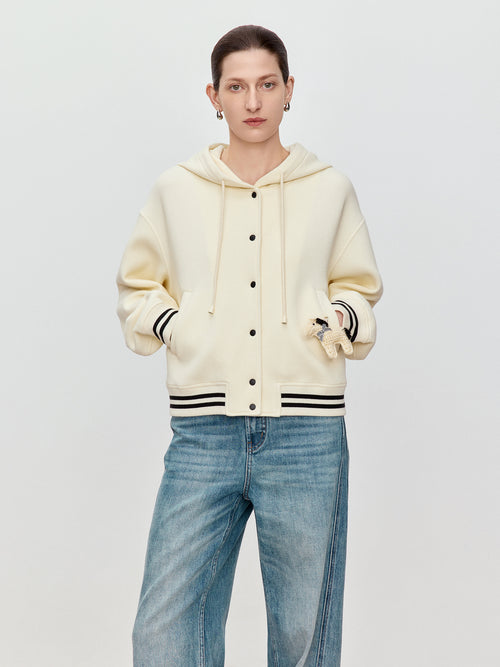 Honeycomb Knitted Coat