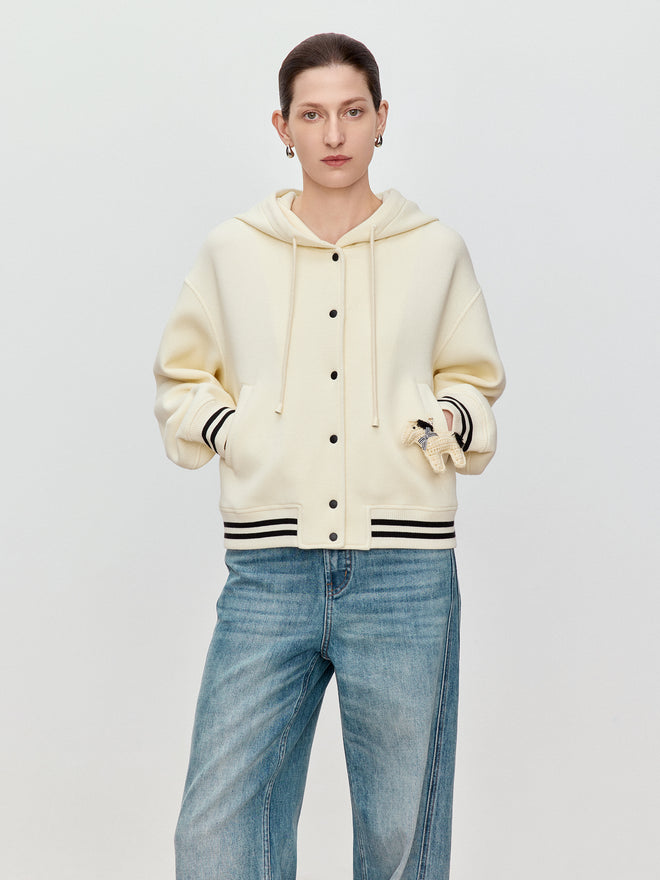 Honeycomb Knitted Coat