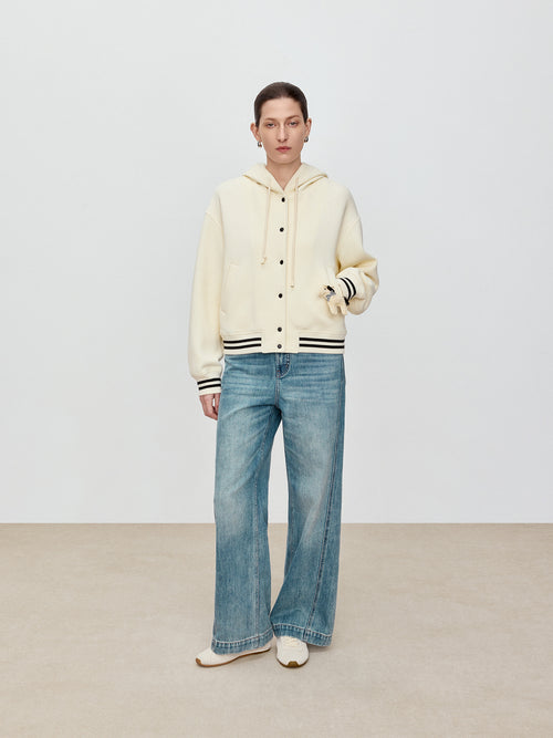 Honeycomb Knitted Coat