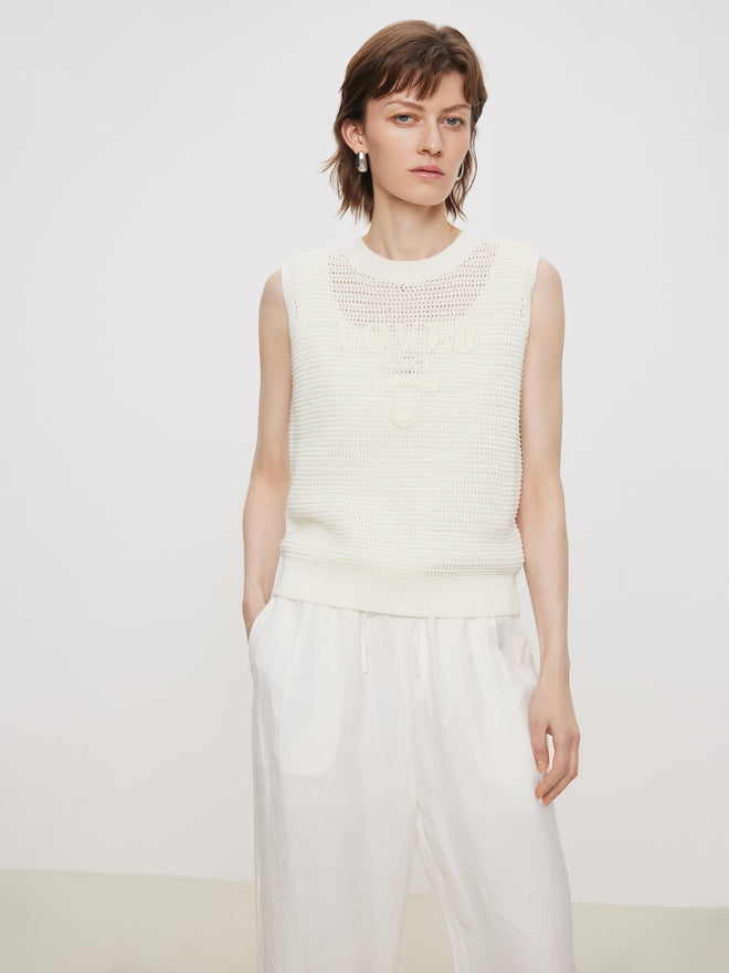 Vanilla Mesh Tank Top