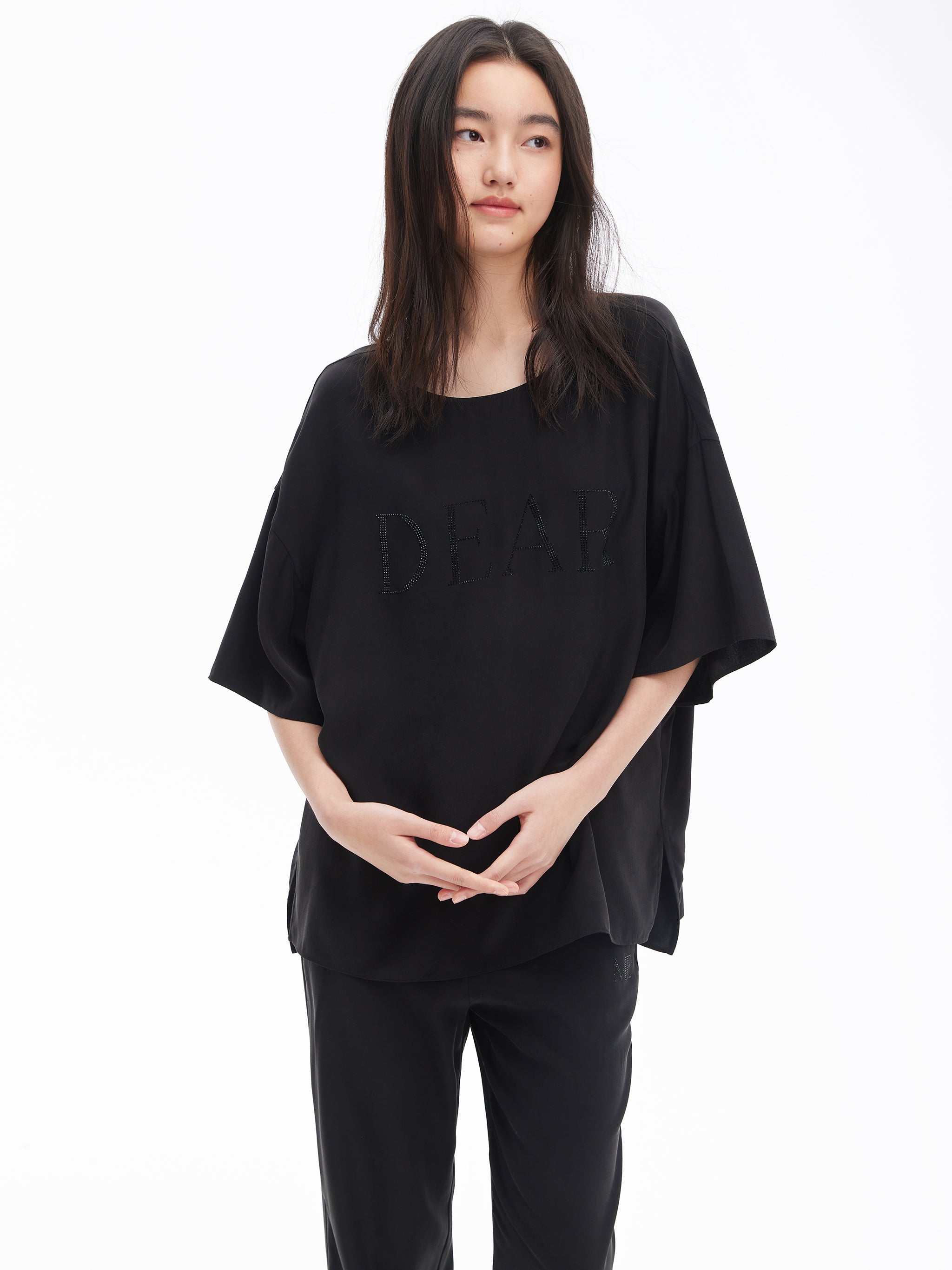 Sandwashed Silk Draped Top | Urlazh New York