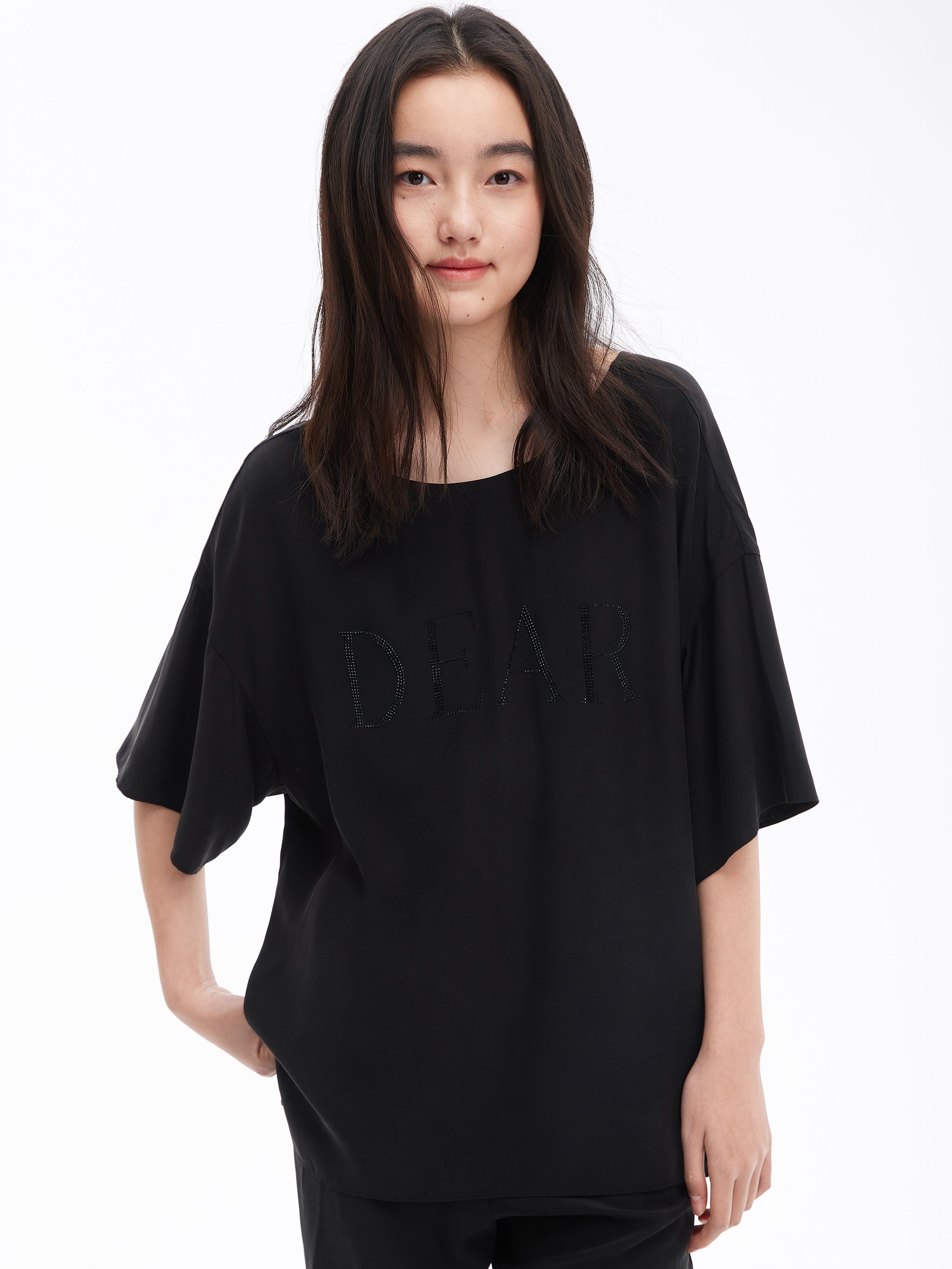 Sandwashed Silk Draped Top | Urlazh New York