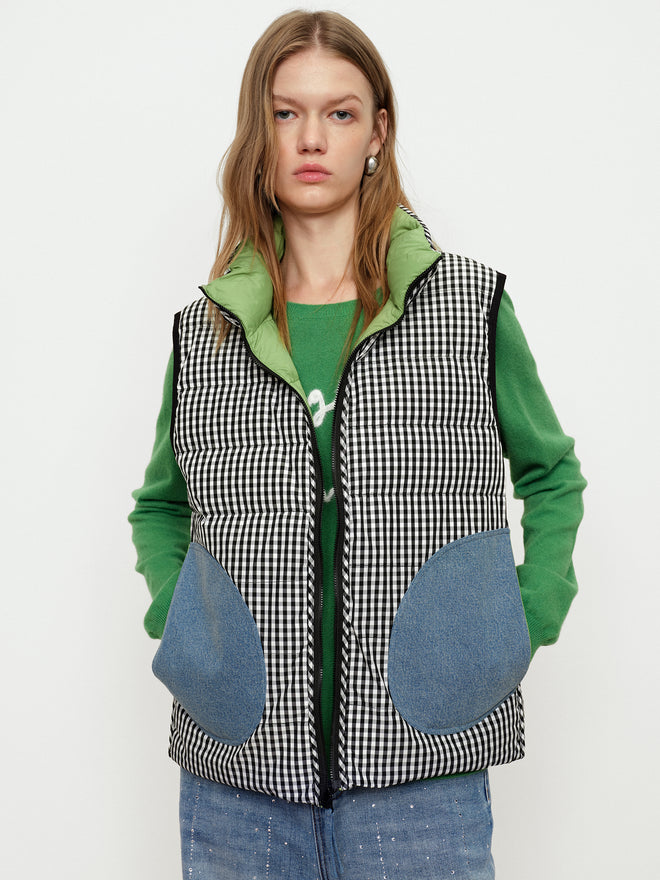 Clear Day Holly Double-Sided Down Vest