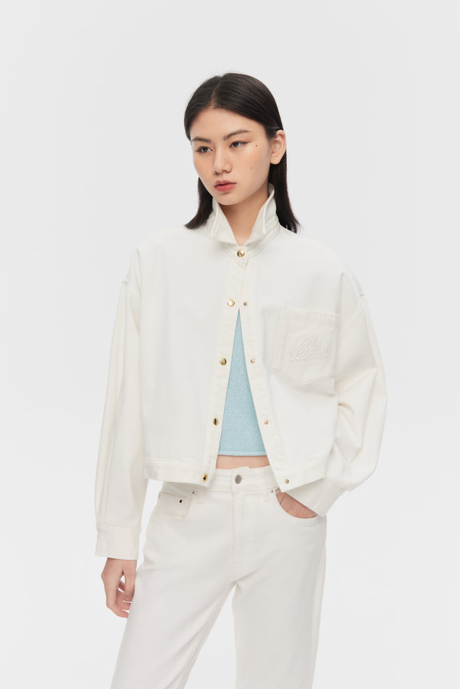 White Denim Jacket