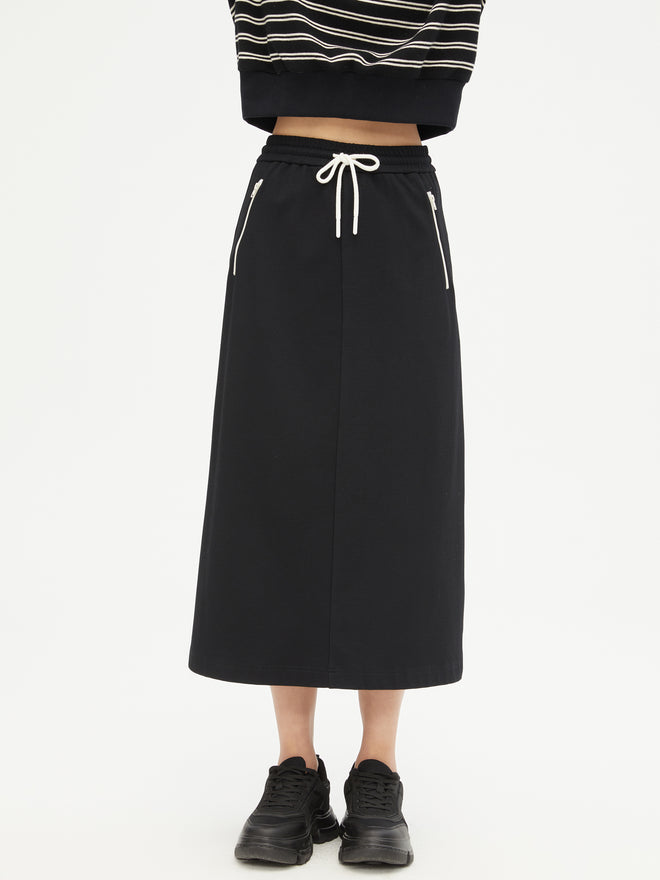 Cool Slim Long Half Skirt