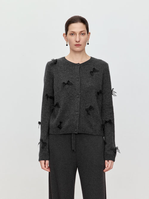 Bow Knit Cardigan