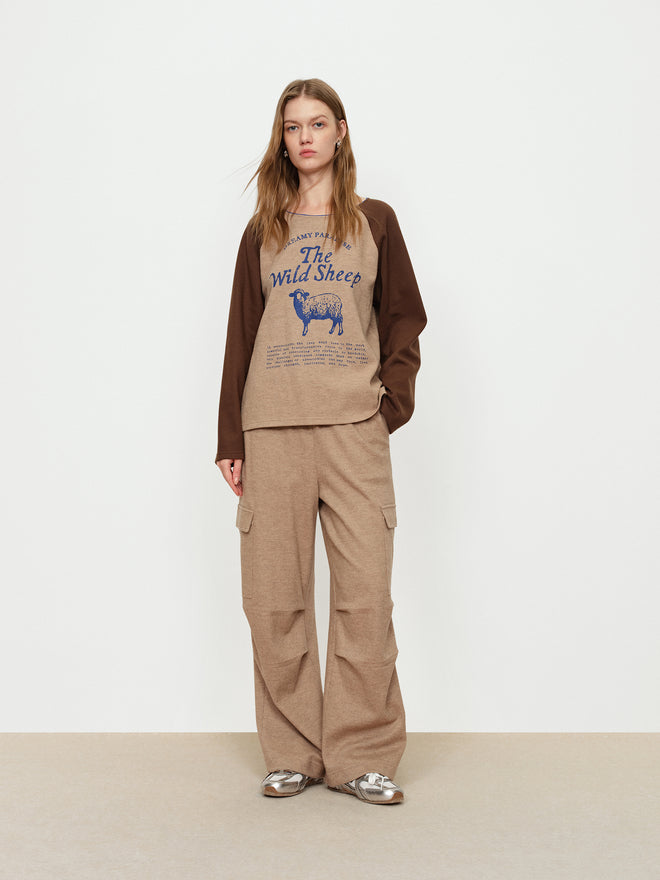 Little Lamb Contrasting Top