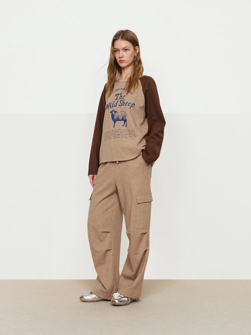 Little Lamb Contrasting Top