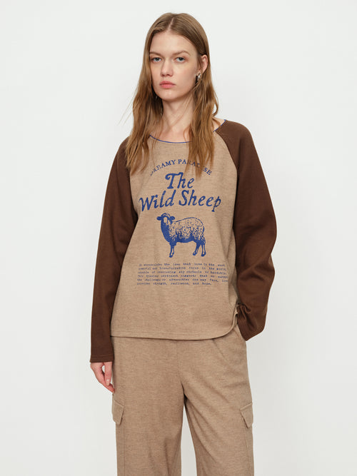 Little Lamb Contrasting Top