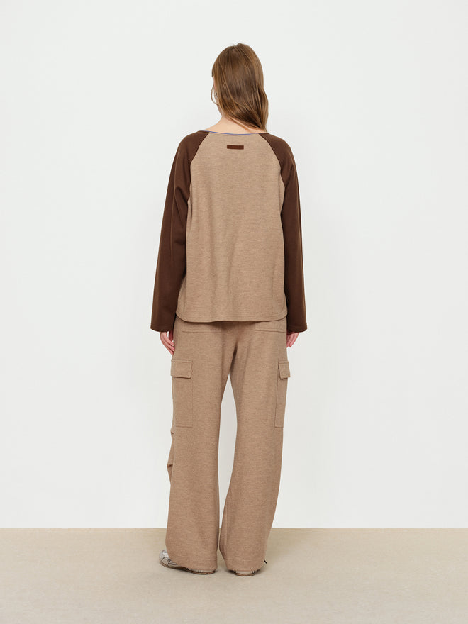 Little Lamb Contrasting Top