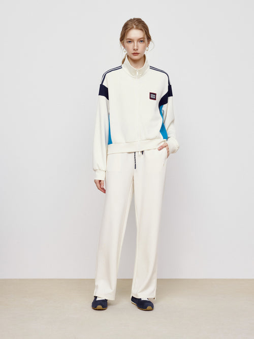 Blue Impression Color Blocked Coat