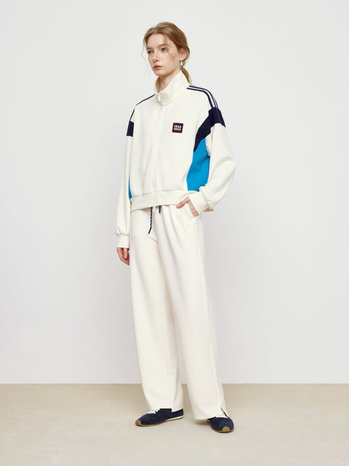 Blue Impression Color Blocked Coat
