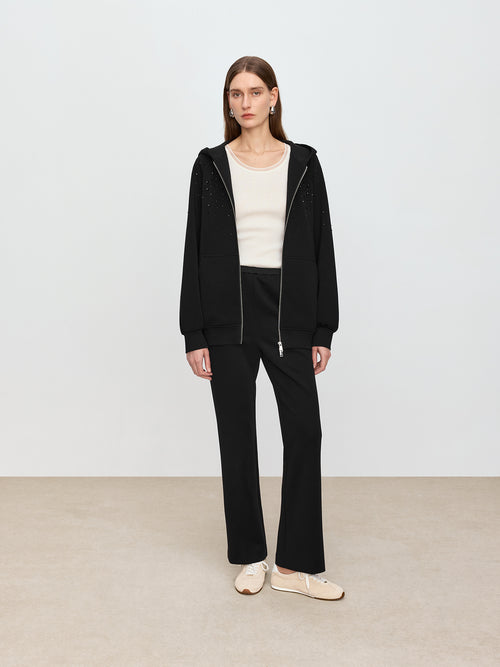 Splice Waist Micro Flared Pants