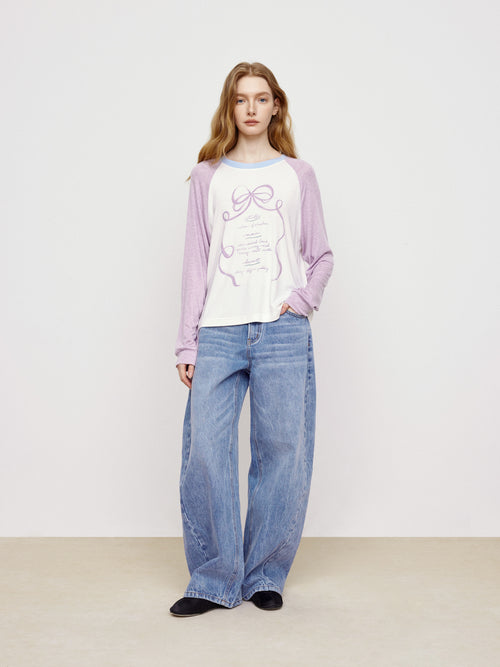 Colorful Bow Tee