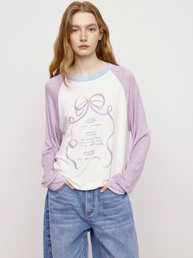 Colorful Bow Tee