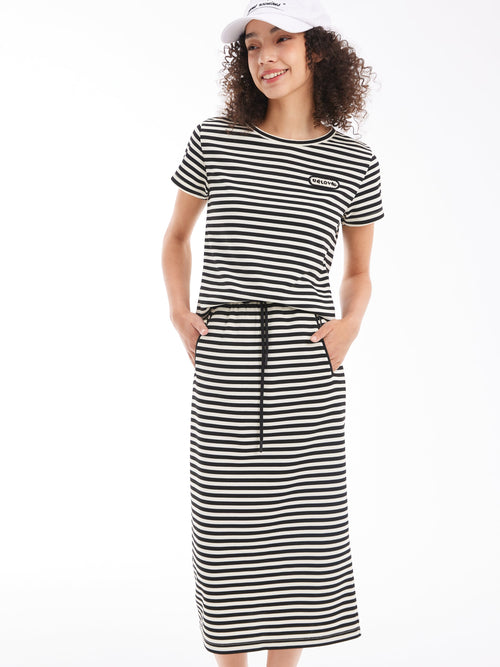 Casual Striped Suit-Tee-Sample