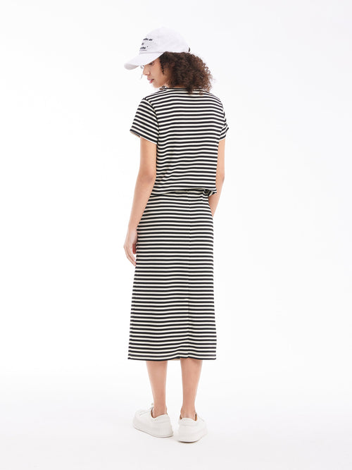 Casual Striped Suit-Tee-Sample