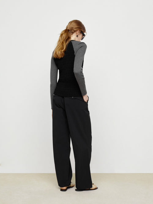 Cool Black Parachute Pants