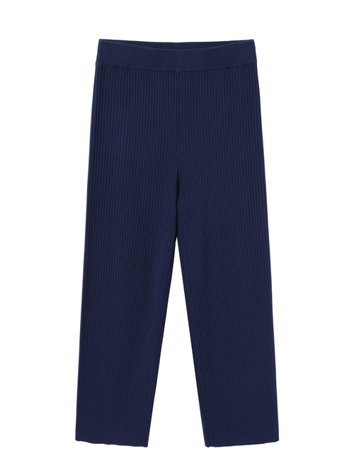 Indigo Graphic Straight Leg Track Pants - Urlazh New York