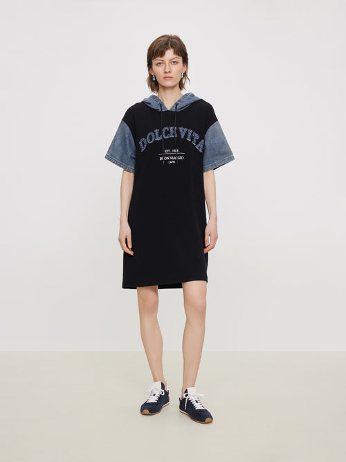 Denim Patchwork Dress