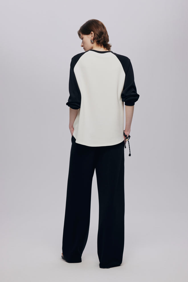 Black and White Comfort Suit-Pants