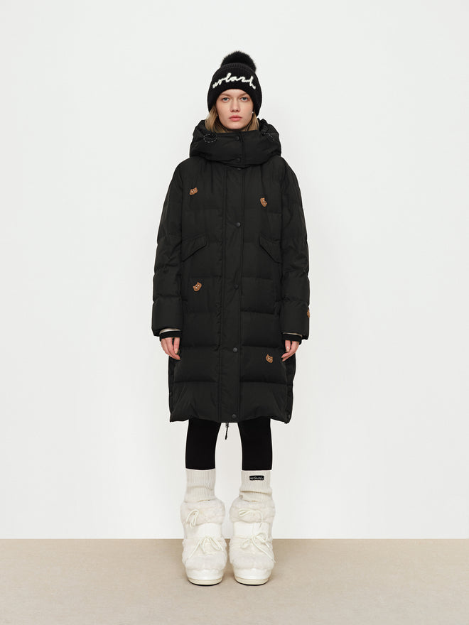 Cute Pet Embroidery Long Down