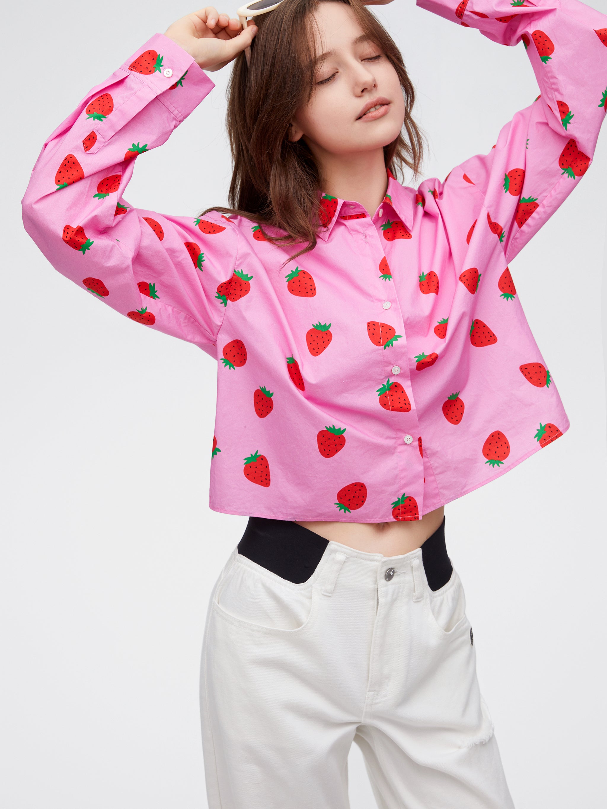 Strawberry Print Shirt – Urlazh New York
