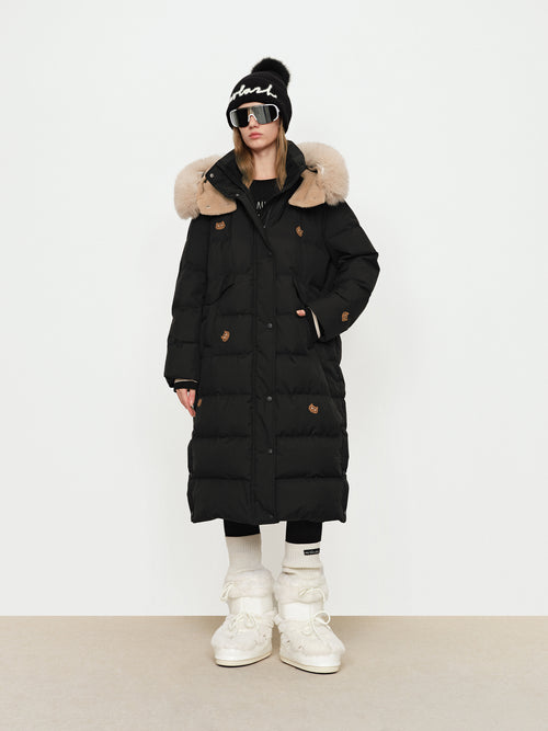 Cute Pet Embroidery Fur Collar Long Down