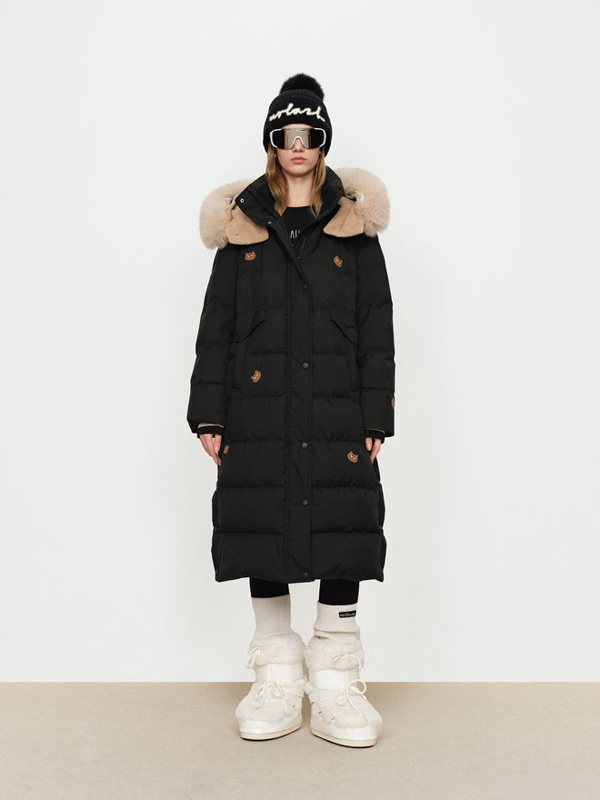 Cute Pet Embroidery Fur Collar Long Down