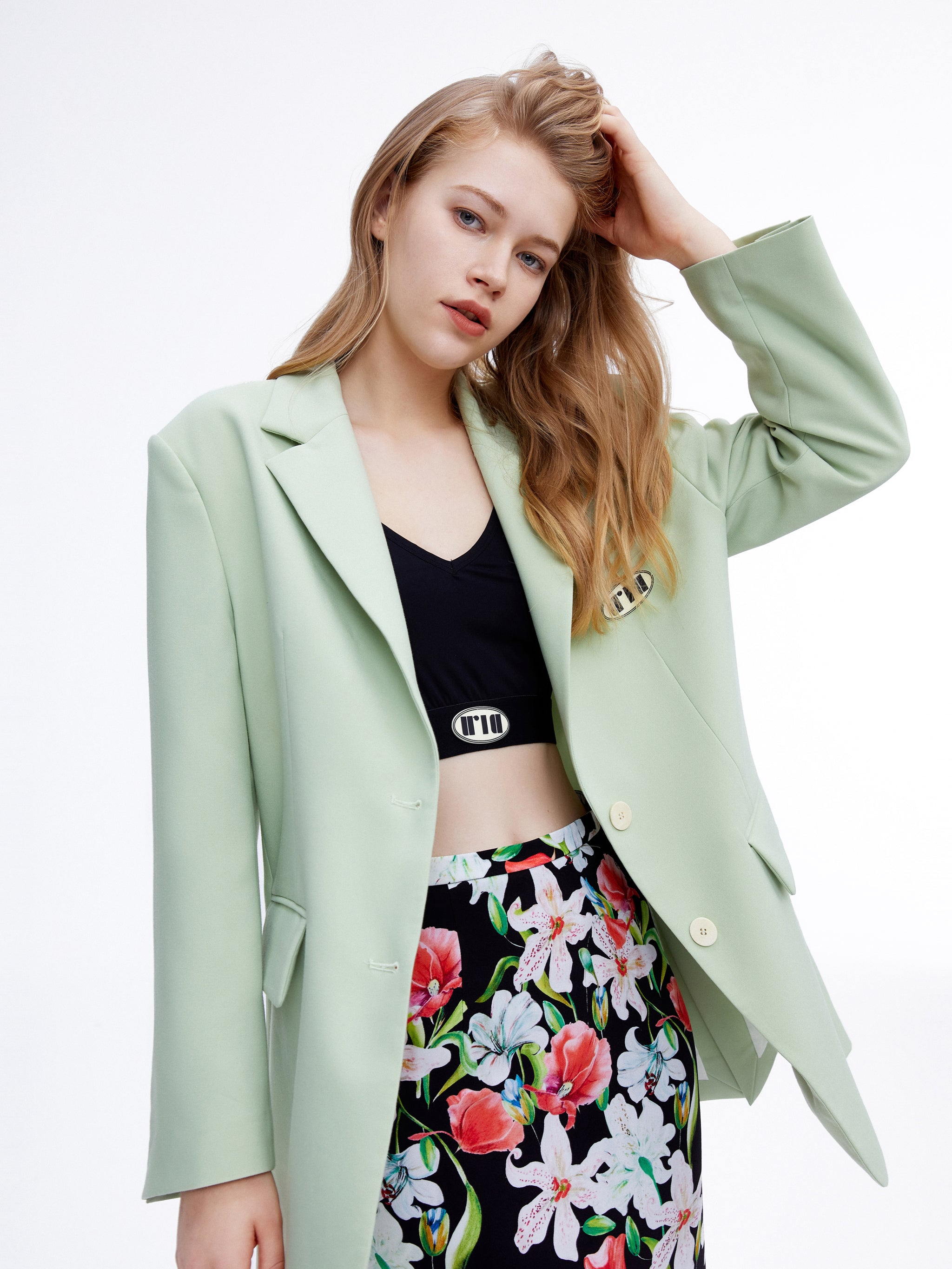 Avocado Green Blazer – Urlazh New York