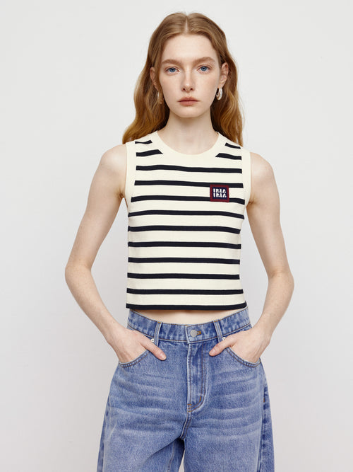 Retro Striped Vest