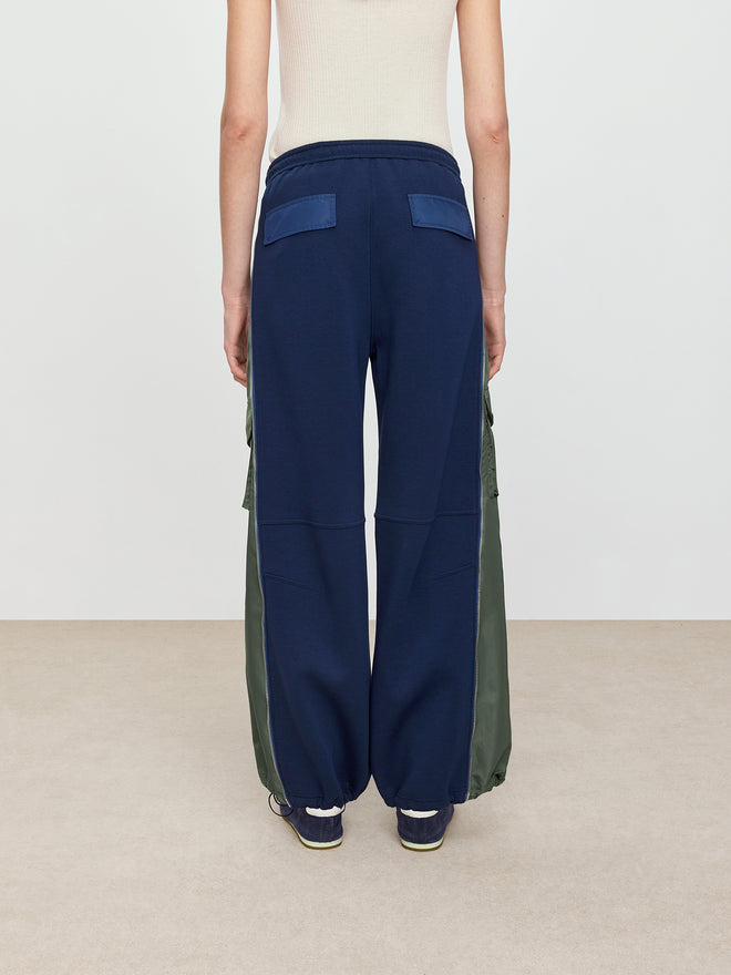 Color Blocked Patchwork Work Pants