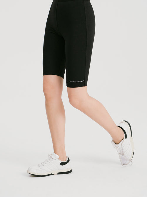 Minimal Printed Cycling Pants
